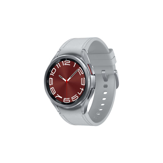 GALAXY WATCH6 43MM CLASSIC STAINLESS STEEL & LEATHER STRAP SMARTWATCH