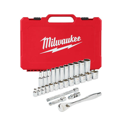 3/8" DRIVE 28PC RATCHET & SOCKET SET - SAE