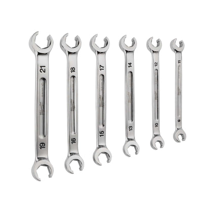 6PC METRIC DOUBLE END FLARE NUT WRENCH SET