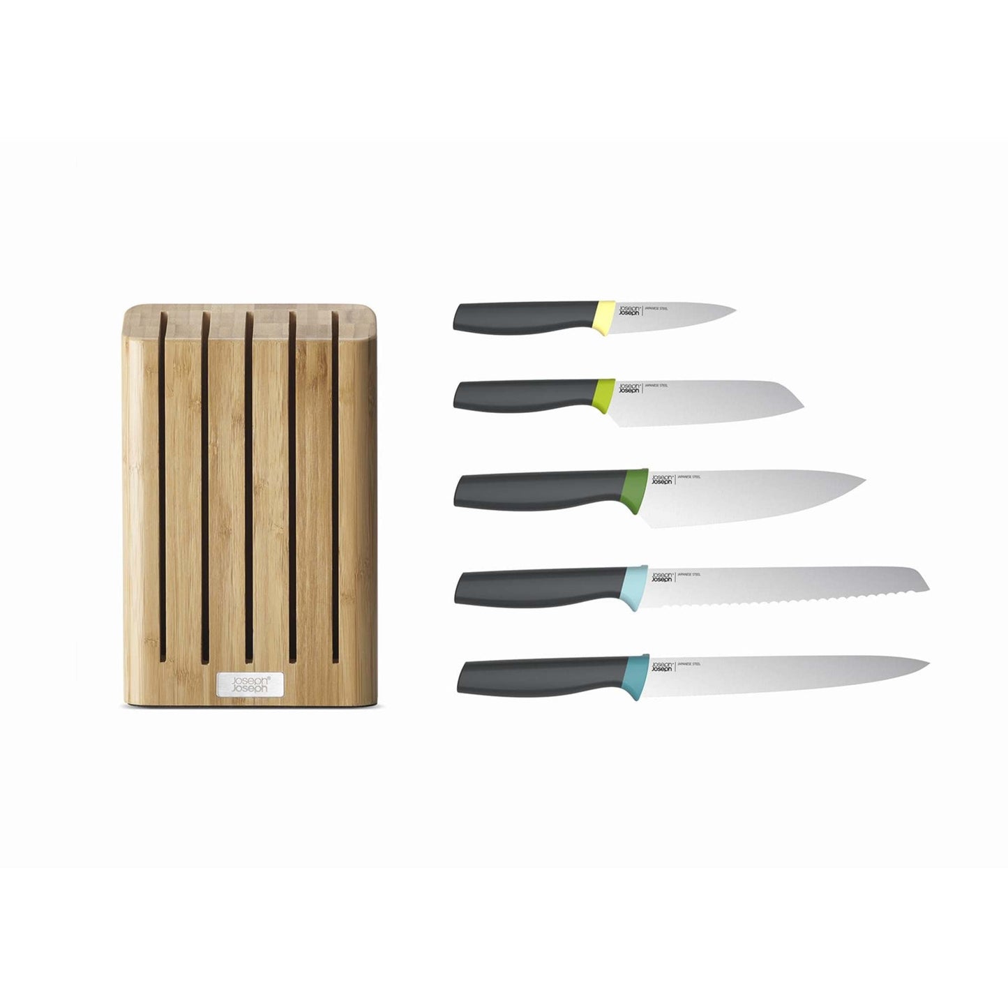 ELEVATE 6PC COMPACT BAMBOO KNIFE BLOCK SET
