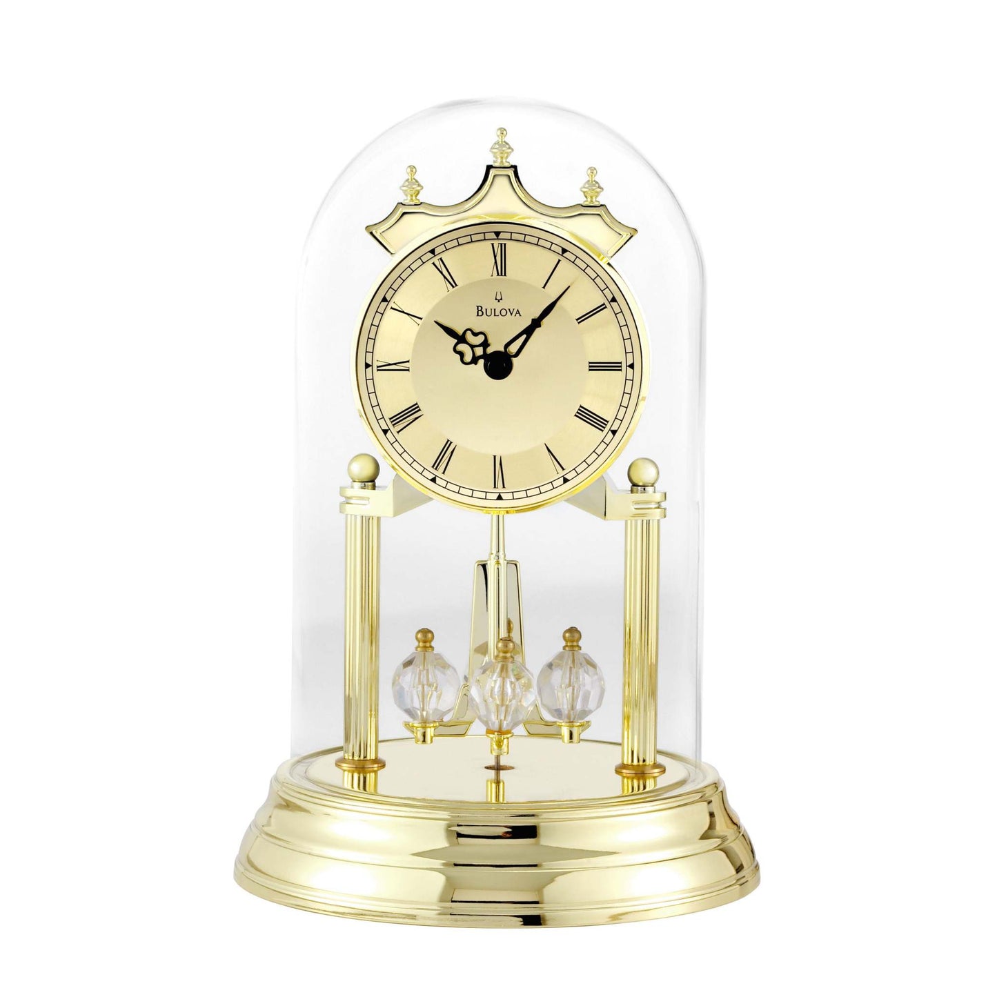 TRISTAN I ANNIVERSARY CLOCK BRASS POLISH