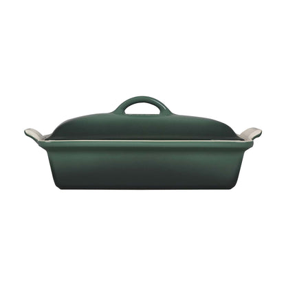 4QT HERITAGE STONEWARE COVERED RECTANGULAR CASSEROLE ARTICHAUT