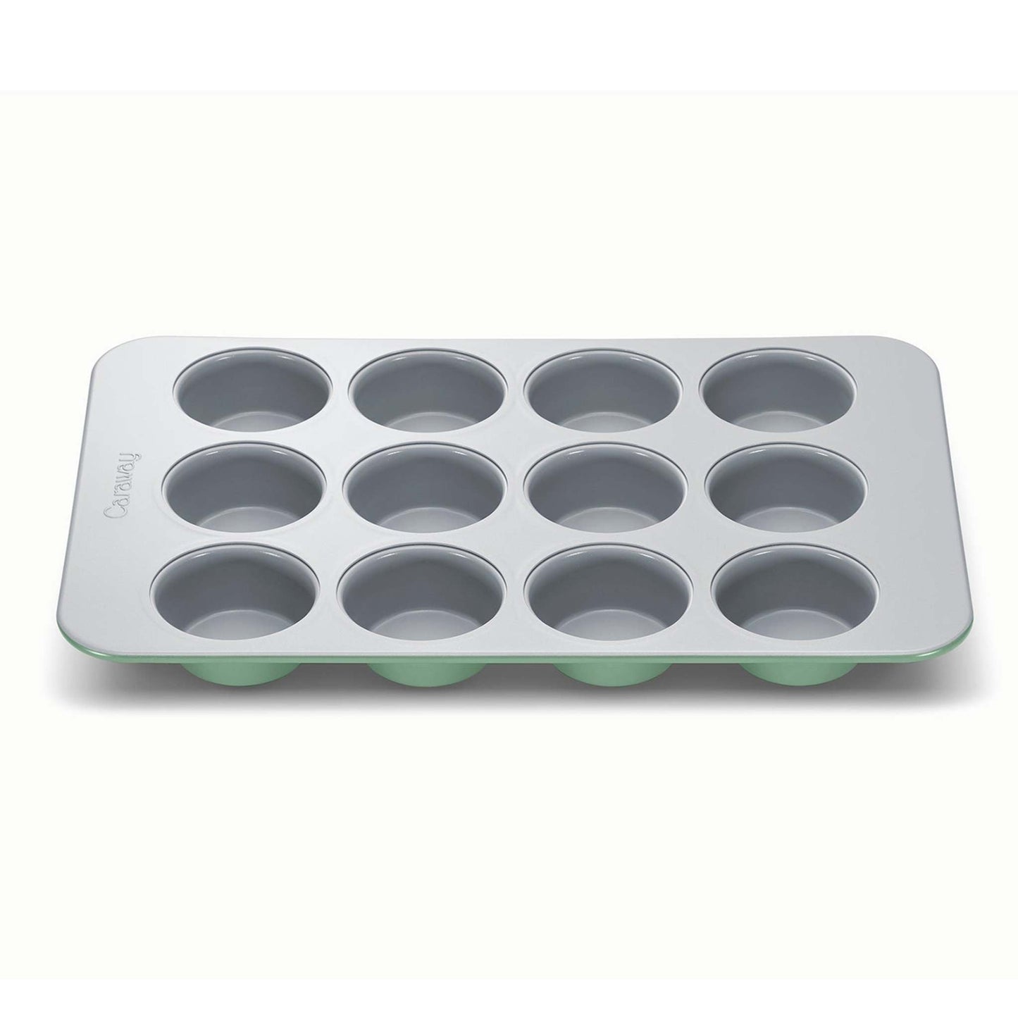 12 CUP NONSTICK CERAMIC MUFFIN PAN SAGE