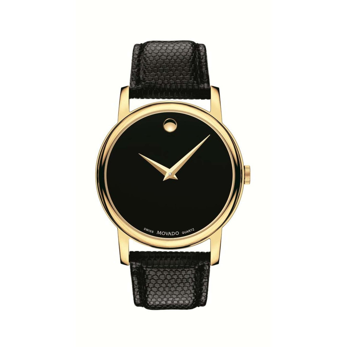 MENS MUSEUM CLASSIC TEXTURED LEATHER STRAP WATCH