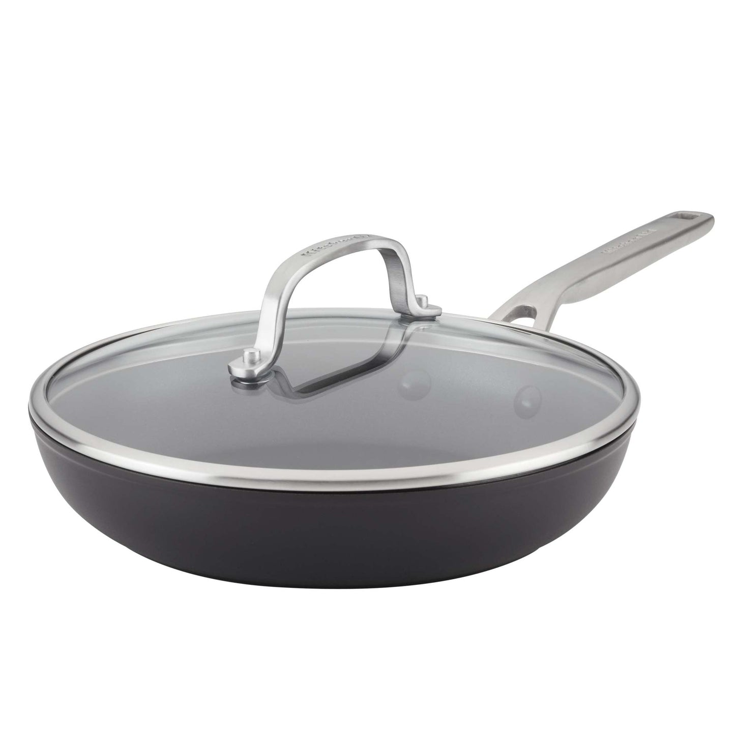 10" HARD-ANODIZED INDUCTION FRY PAN W/ LID