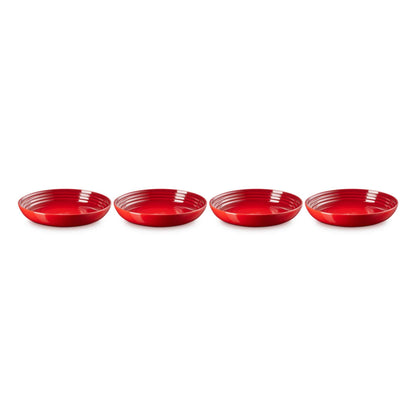 4PC 8.5" PASTA BOWL SET CERISE