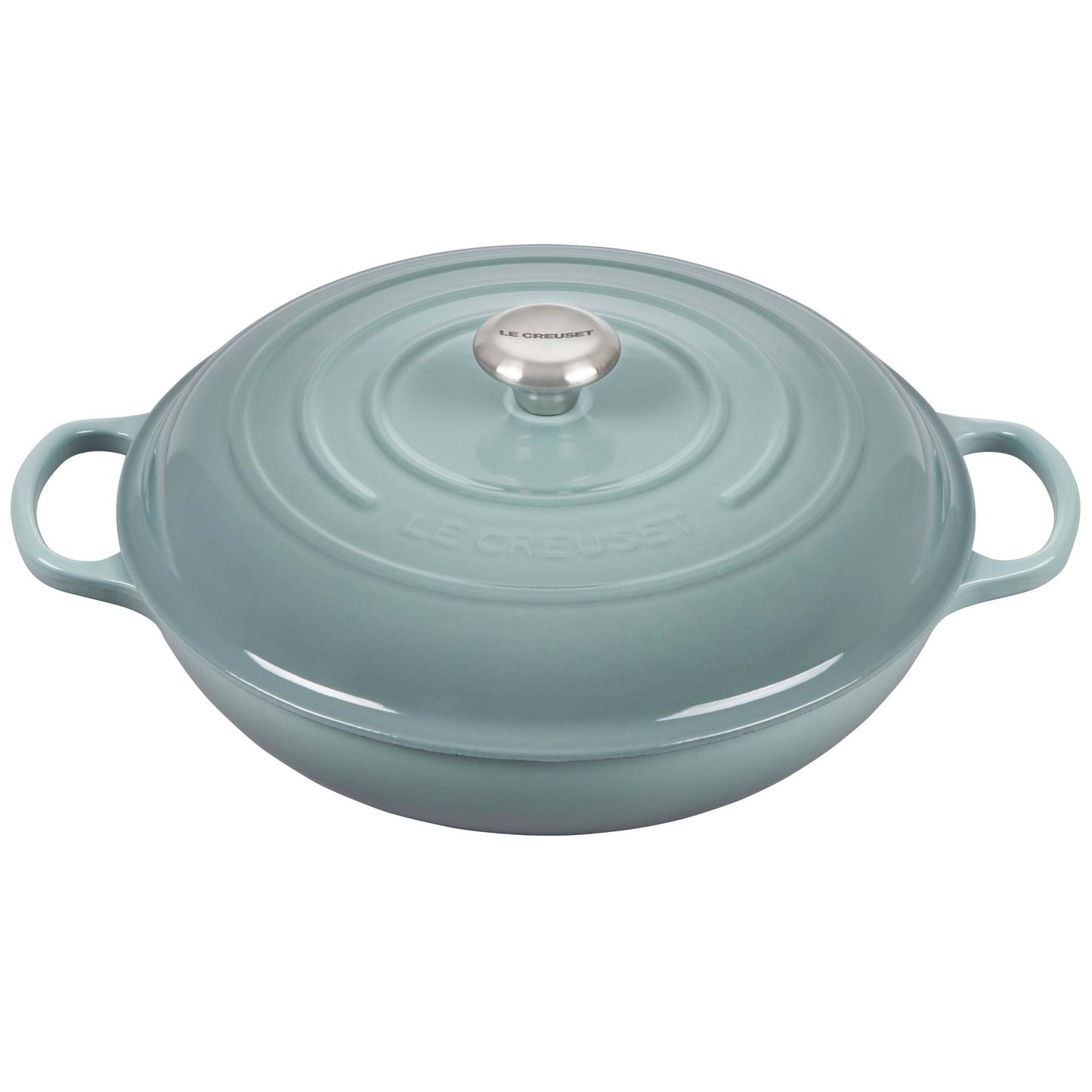 5QT SIGNATURE CAST IRON BRAISER SEA SALT