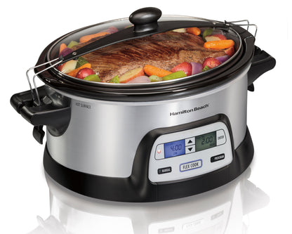 FlexCook 6qt Stay Or Go Slow Cooker