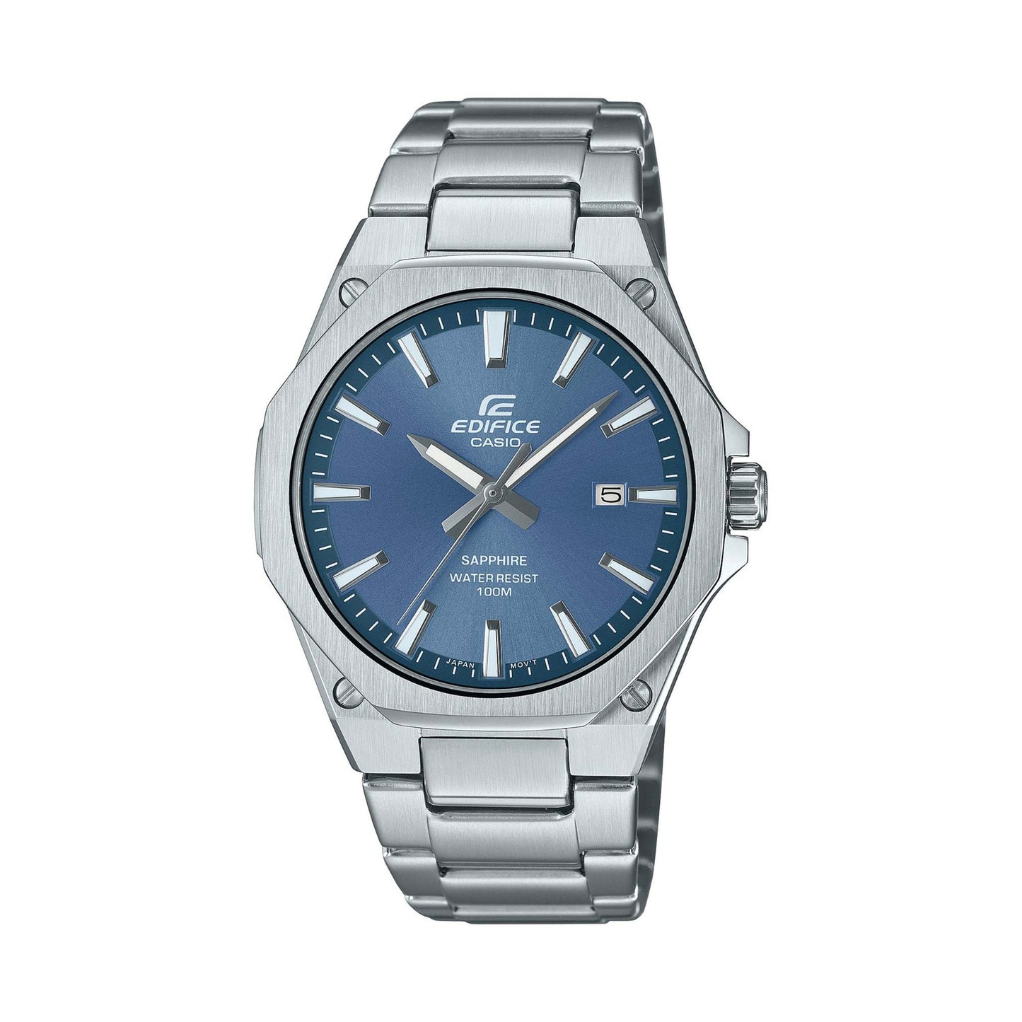 MEN'S EDIFICE SLIM STAINLESS STEEL ANALOG WATCH