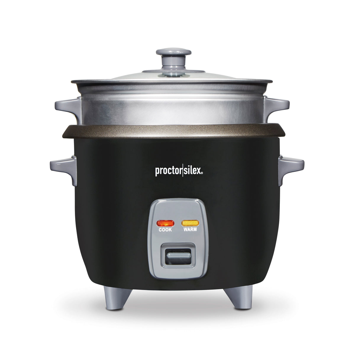 6 Cup Rice Cooker & Steamer Black