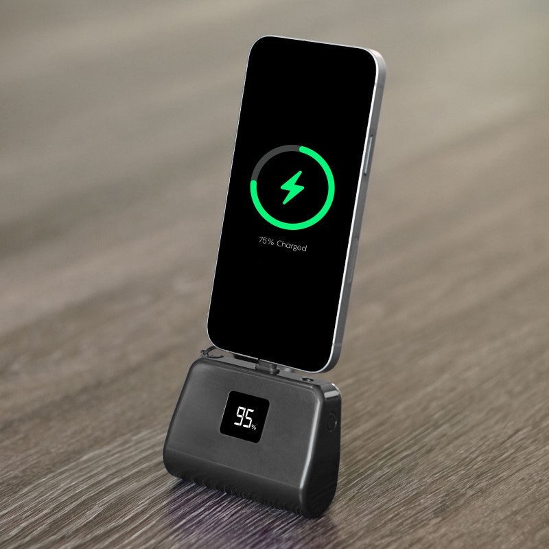 TOTALBOOST MINI 5,000MAH POWER BANK W/ INTERCHANGEABLE ADAPTERS