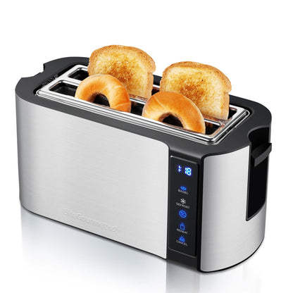 4 SLICE DIGITAL LONG SLOT TOASTER W/ TOUCHSCREEN