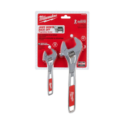 2PC ADJUSTABLE WRENCH SET