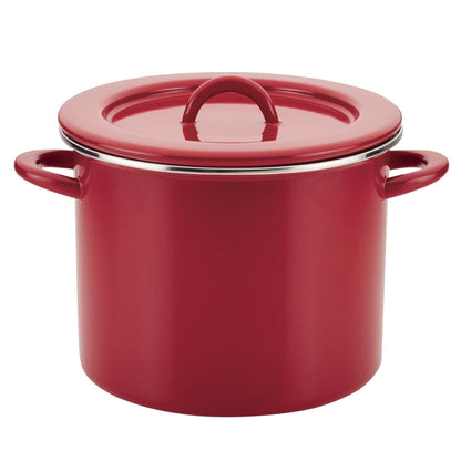 CREATE DELICIOUS 12QT ENAMEL ON STEEL STOCKPOT W/ LID