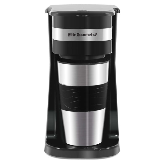 GOURMET 1 CUP SINGLE SERVE COFFEEMAKER W/ TRAVEL MUG