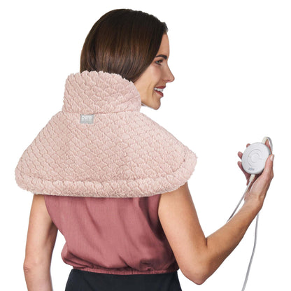 PURERADIANCE NECK & SHOULDER LUXURY HEATING PAD ROSE