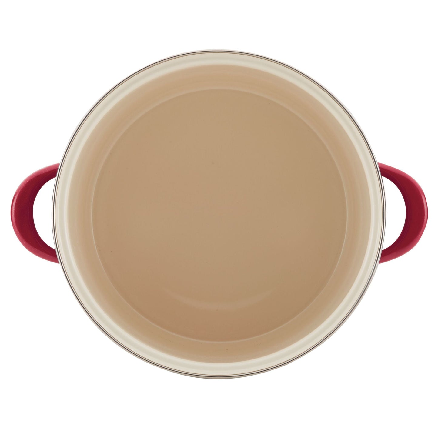 12QT ENAMEL ON STEEL STOCKPOT W/ LID