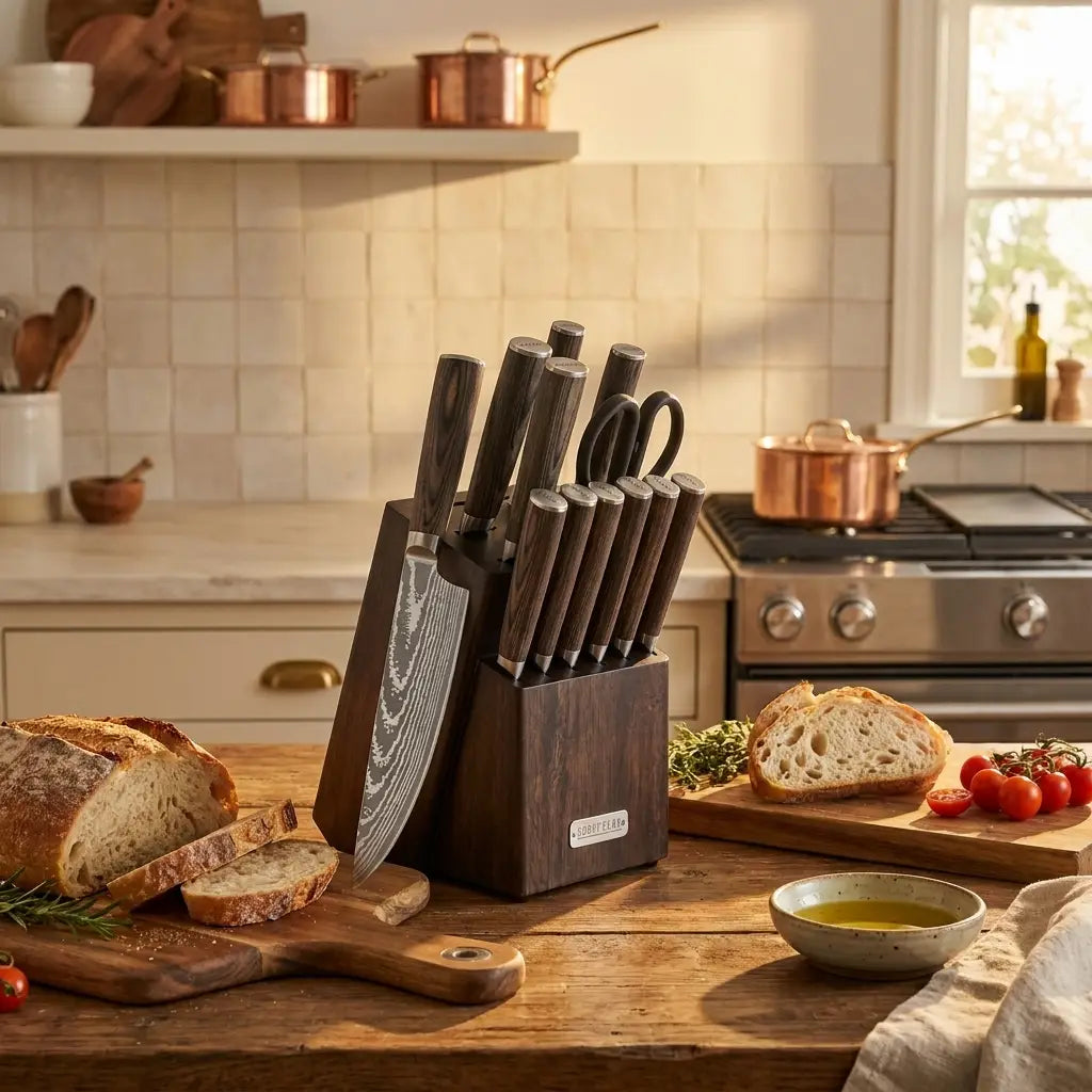 Stainless Steel 13pc Knife Block Set