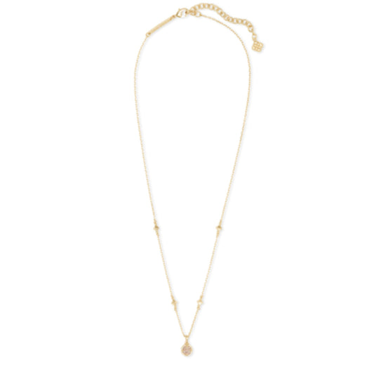 KENDRA SCOTT NOLA PENDANT NECKLACE IN IRIDESCENT DRUSY