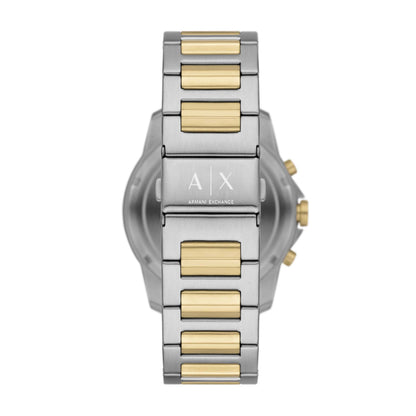 MEN'S BANKS 2-TONE CHRONOGRAPH WATCH AND BRACELET SET