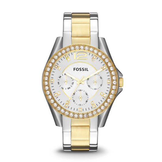 LADIES RILEY STAINLESS STEEL WATCH TWO TONE