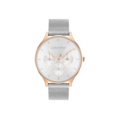 LADIES TIMELESS MULTI-FUNCTION SS MESH WATCH