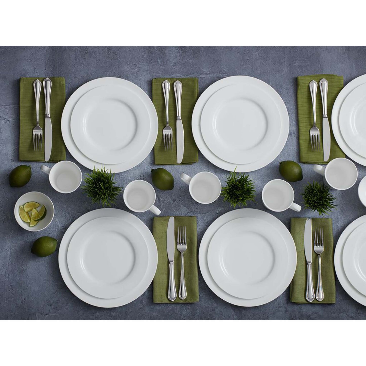 DELRAY 40PC BONE CHINA DINNERWARE SET