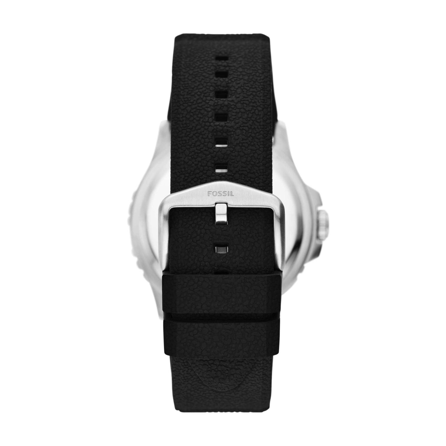 MEN'S FOSSIL GMT SILICONE STRAP WATCH, DIAL