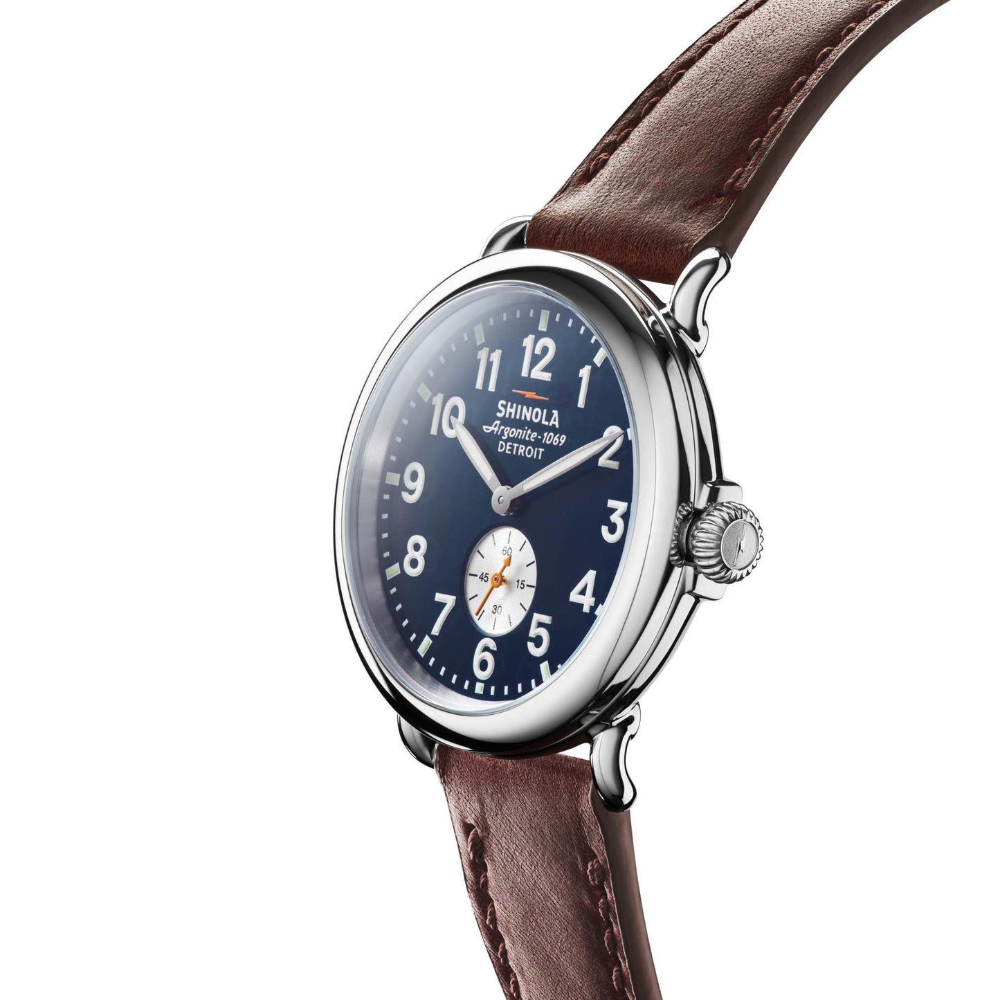 UNISEX RUNWELL CATTAIL LEATHER STRAP WATCH MIDNIGHT