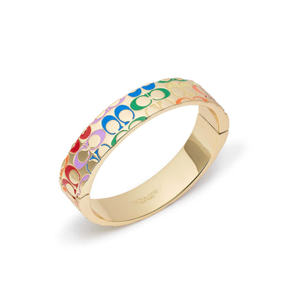 RAINBOW QUILTED C BANGLE