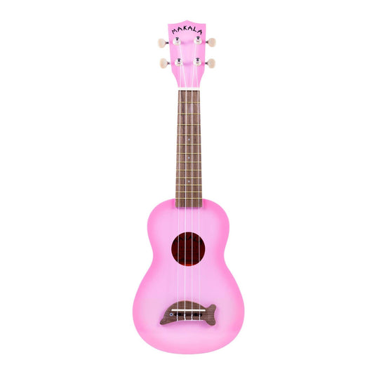 SOPRANO DOLPHIN UKULELE W/ TOTE BAG PINK BURST
