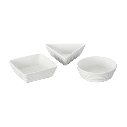 3PC STONEWARE SERVING/TAPAS DISH SET