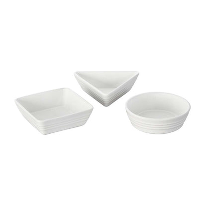 3PC STONEWARE SERVING/TAPAS DISH SET