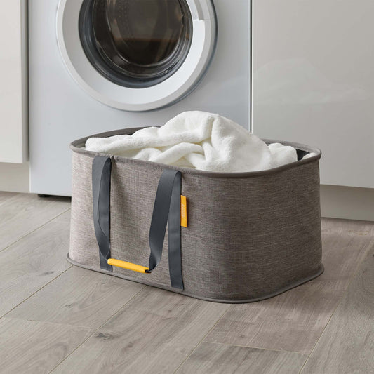 HOLD-ALL 35L COLLAPSIBLE LAUNDRY BASKET