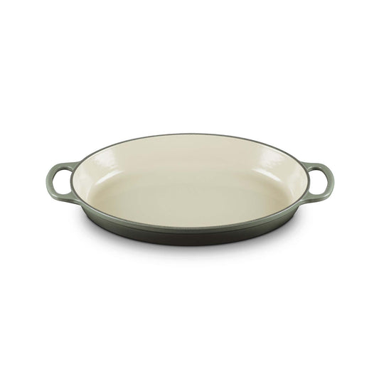 3QT SIGNATURE CAST IRON OVAL BAKER OYSTER