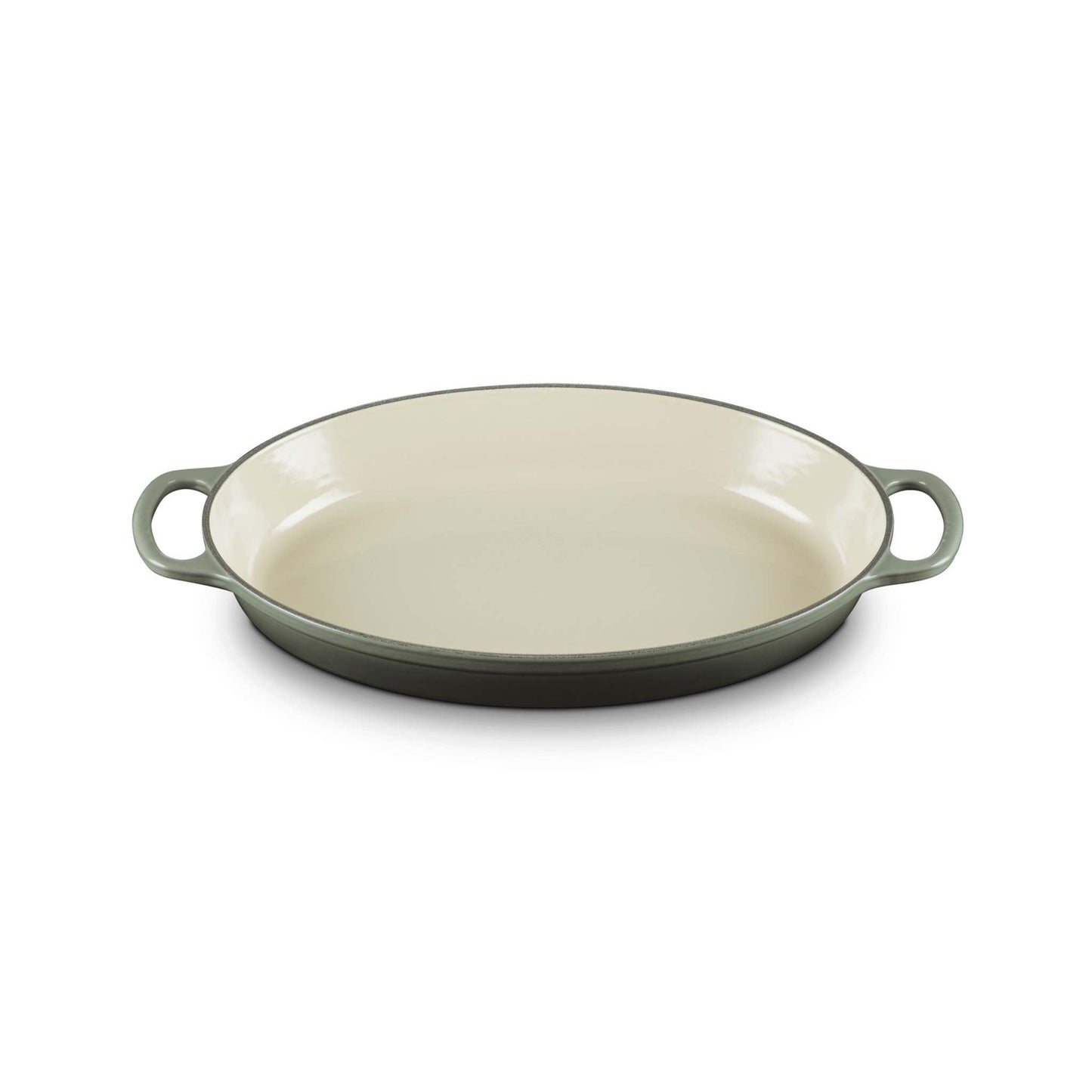 3QT SIGNATURE CAST IRON OVAL BAKER OYSTER