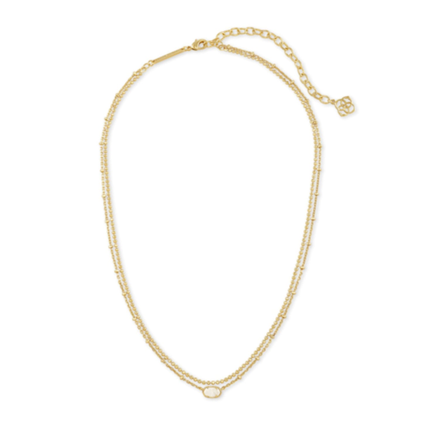 KENDRA SCOTT EMILIE GOLD MULTI STRAND NECKLACE IN IRIDESCENT DRURY