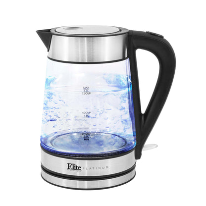 1.7L ELECTRIC CORDLESS GLASS WATER KETTLE