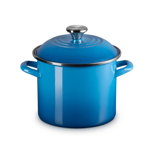 6qt Enamel on Steel Covered Stockpot Marsille