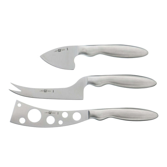 3PC STAINLESS STEEL CHEESE KNIFE SET