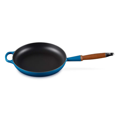 10.25" SIGNATURE CAST IRON FRY PAN W/ ALPINE WOOD HANDLE MARSEILLE