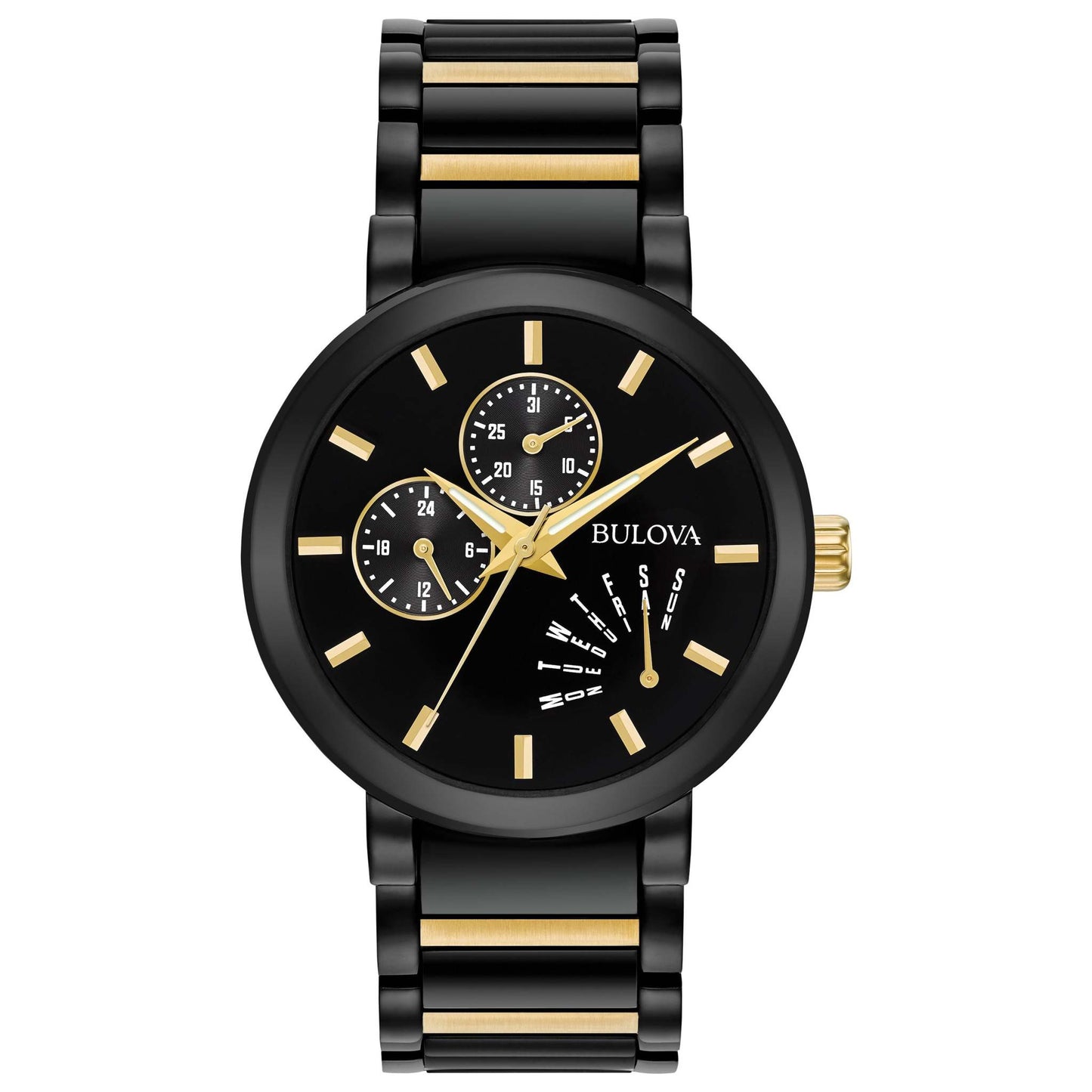 MENS CLASSIC ION-PLATED STAINLESS STEEL WATCH