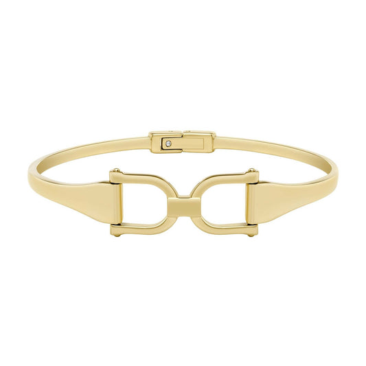 HERITAGE D-LINK STAINLESS STEEL BANGLE BRACELET