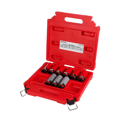 SHOCKWAVE IMPACT DUTY 1/2" DRIVE SAE & METRIC 9PC LUG NUT WHEEL SOCKET SET