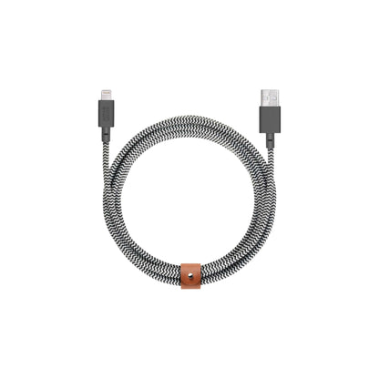 BELT CABLE XL USB-A TO APPLE LIGHTNING ZEBRA