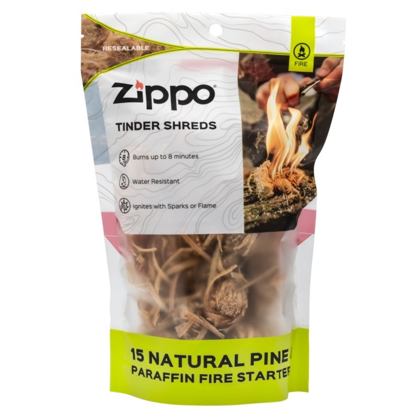 TINDER SHREDS- 15 PIECES BAG