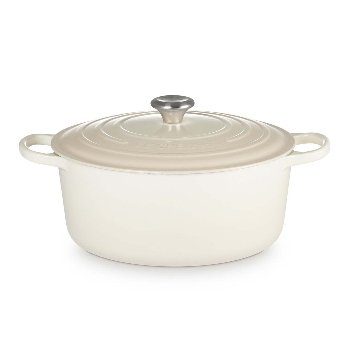 9QT SIGNATURE CAST IRON ROUND DUTCH OVEN MERINGUE