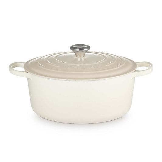 9QT SIGNATURE CAST IRON ROUND DUTCH OVEN MERINGUE