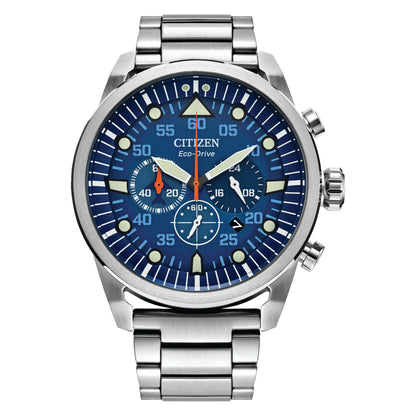 MEN'S AVION SPORT ECO-DRIVE CHRONOGRAPH SS WATCH