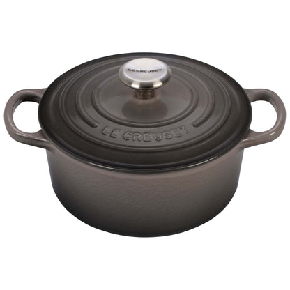 2QT SIGNATURE CAST IRON ROUND DUTCH OVEN OYSTER